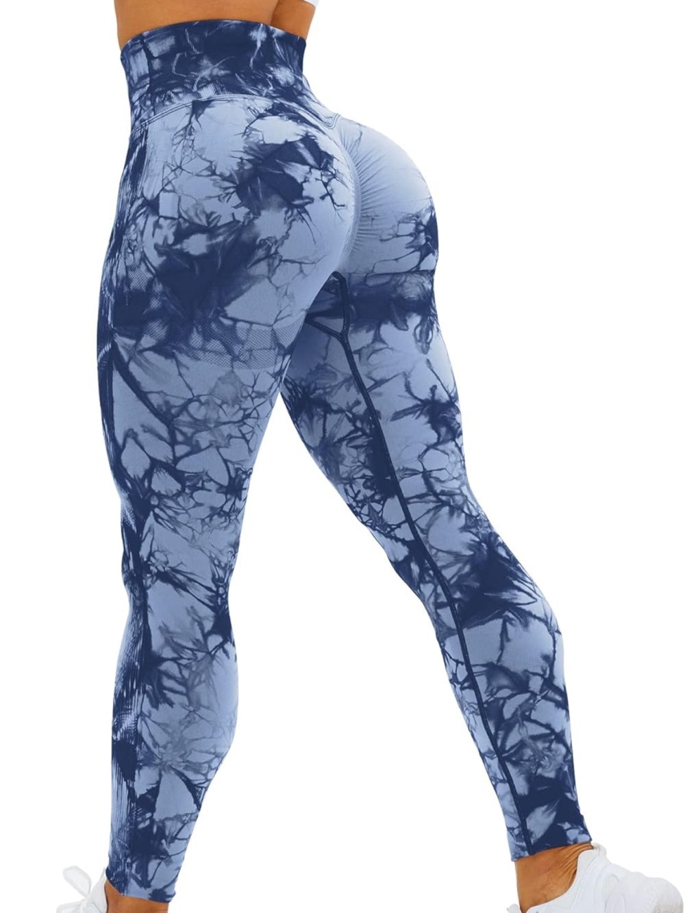 Blue Tie-Dye Leggings